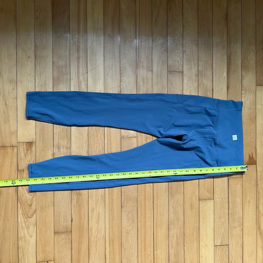 Vuori Daily Pocket Legging Azure Blue High Rise 7/8 Workout Yoga Pants VW446 S - Picture 4 of 10